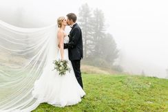 Wedding photos in the mountains