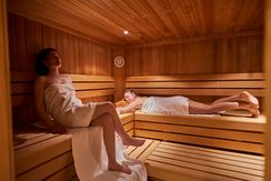 Healthy sweating in the sauna