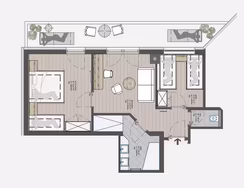 Grundriss Gerlossteinwand Suite 106