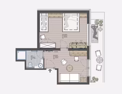 Grundriss Inntal Suite 101